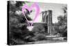 Luv Collection - New York City - Brooklyn Bridge-Philippe Hugonnard-Stretched Canvas