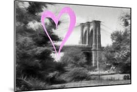 Luv Collection - New York City - Brooklyn Bridge-Philippe Hugonnard-Mounted Art Print