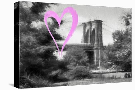 Luv Collection - New York City - Brooklyn Bridge-Philippe Hugonnard-Stretched Canvas
