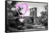 Luv Collection - New York City - Brooklyn Bridge-Philippe Hugonnard-Framed Stretched Canvas