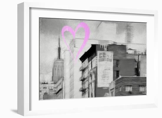 Luv Collection - New York City - Buildings Style-Philippe Hugonnard-Framed Art Print