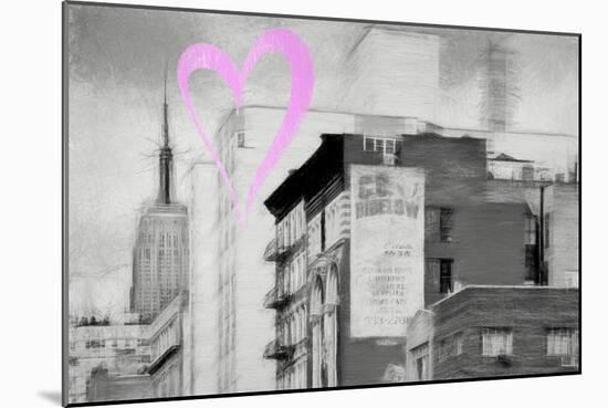 Luv Collection - New York City - Buildings Style-Philippe Hugonnard-Mounted Art Print