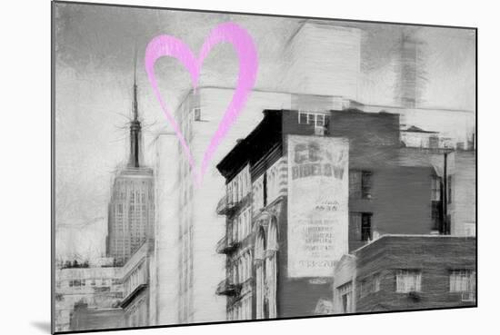 Luv Collection - New York City - Buildings Style-Philippe Hugonnard-Mounted Art Print