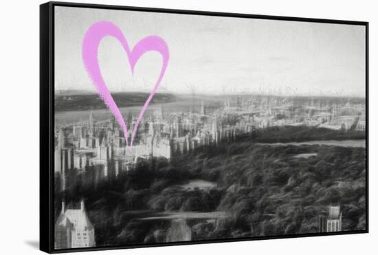 Luv Collection - New York City - Central Park-Philippe Hugonnard-Framed Stretched Canvas
