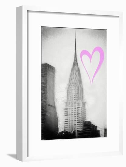 Luv Collection - New York City - Chrysler Building II-Philippe Hugonnard-Framed Art Print