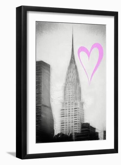 Luv Collection - New York City - Chrysler Building II-Philippe Hugonnard-Framed Art Print