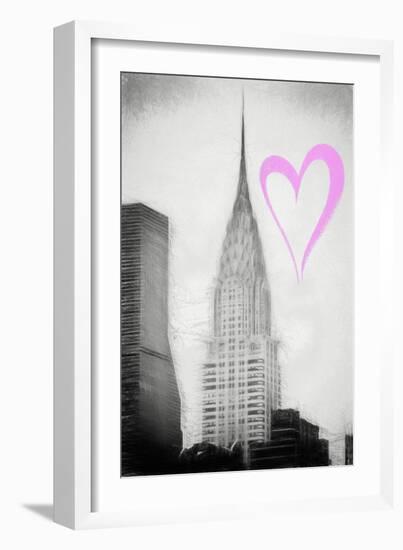 Luv Collection - New York City - Chrysler Building II-Philippe Hugonnard-Framed Art Print