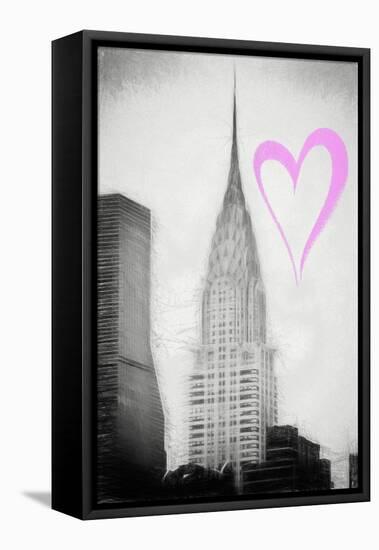 Luv Collection - New York City - Chrysler Building II-Philippe Hugonnard-Framed Stretched Canvas