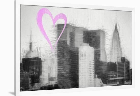 Luv Collection - New York City - Chrysler Building-Philippe Hugonnard-Framed Art Print