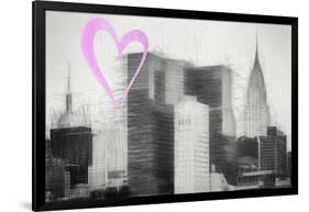 Luv Collection - New York City - Chrysler Building-Philippe Hugonnard-Framed Art Print