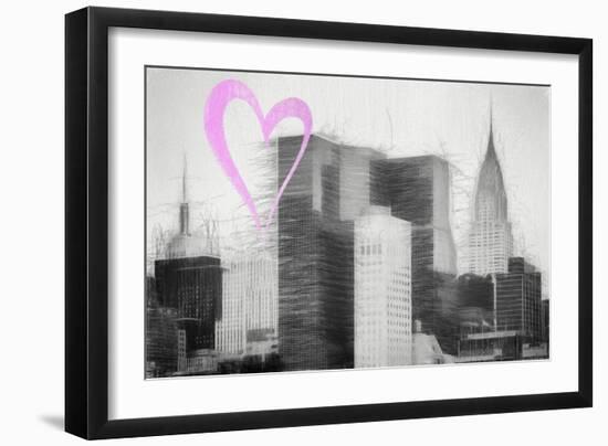 Luv Collection - New York City - Chrysler Building-Philippe Hugonnard-Framed Art Print