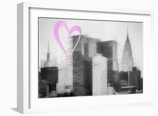 Luv Collection - New York City - Chrysler Building-Philippe Hugonnard-Framed Art Print