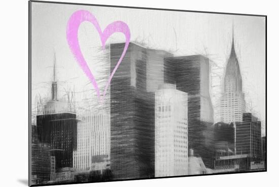 Luv Collection - New York City - Chrysler Building-Philippe Hugonnard-Mounted Art Print