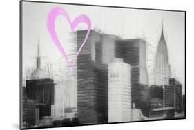 Luv Collection - New York City - Chrysler Building-Philippe Hugonnard-Mounted Art Print