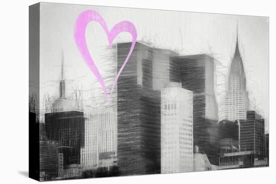 Luv Collection - New York City - Chrysler Building-Philippe Hugonnard-Stretched Canvas
