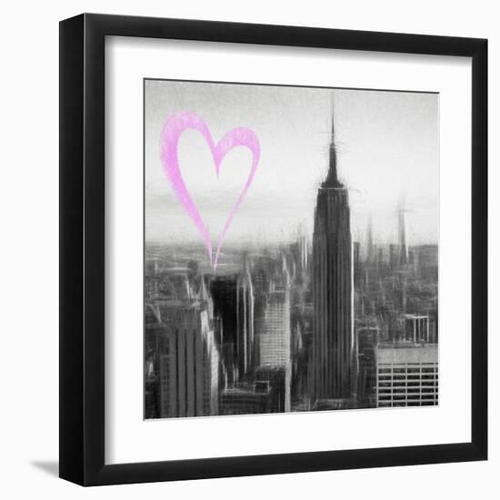 Luv Collection - New York City - Downtown City II-Philippe Hugonnard-Framed Art Print