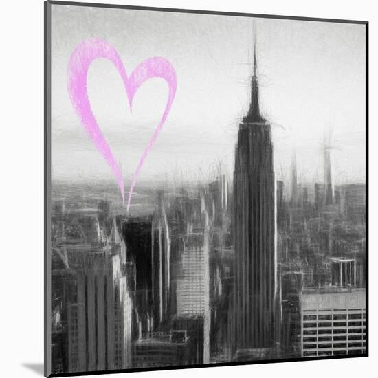 Luv Collection - New York City - Downtown City II-Philippe Hugonnard-Mounted Art Print