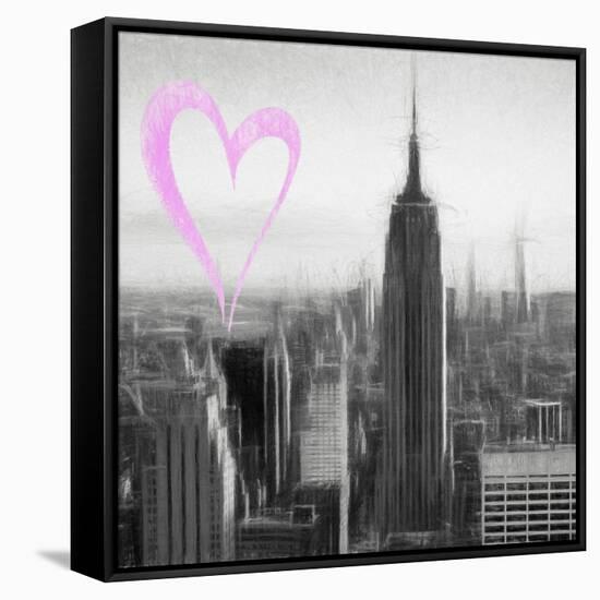 Luv Collection - New York City - Downtown City II-Philippe Hugonnard-Framed Stretched Canvas