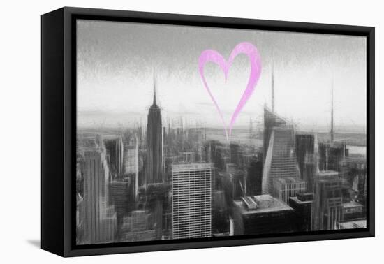 Luv Collection - New York City - Downtown City III-Philippe Hugonnard-Framed Stretched Canvas