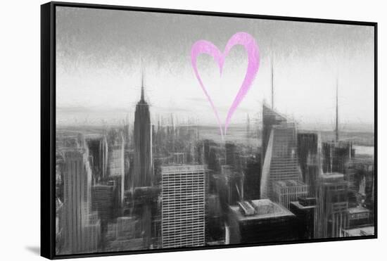 Luv Collection - New York City - Downtown City III-Philippe Hugonnard-Framed Stretched Canvas