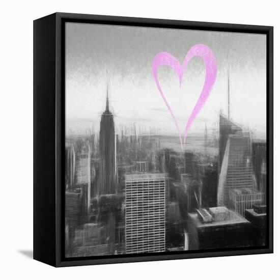 Luv Collection - New York City - Downtown City IV-Philippe Hugonnard-Framed Stretched Canvas