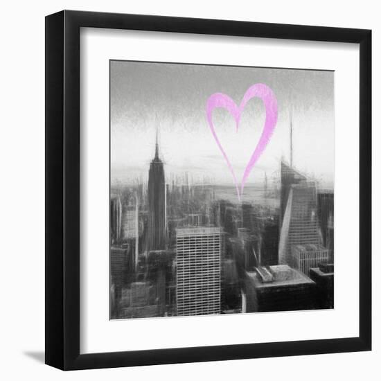 Luv Collection - New York City - Downtown City IV-Philippe Hugonnard-Framed Art Print