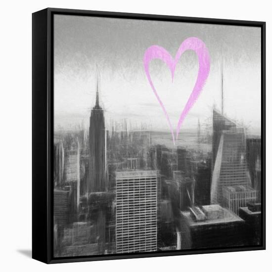 Luv Collection - New York City - Downtown City IV-Philippe Hugonnard-Framed Stretched Canvas