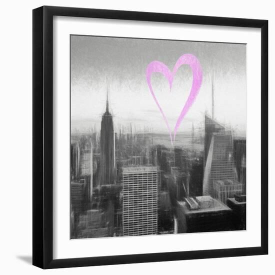 Luv Collection - New York City - Downtown City IV-Philippe Hugonnard-Framed Art Print