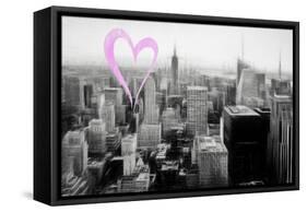 Luv Collection - New York City - Downtown City V-Philippe Hugonnard-Framed Stretched Canvas