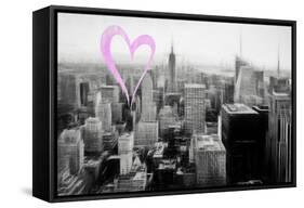 Luv Collection - New York City - Downtown City V-Philippe Hugonnard-Framed Stretched Canvas
