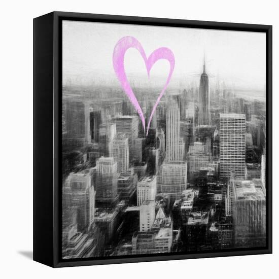 Luv Collection - New York City - Downtown City VI-Philippe Hugonnard-Framed Stretched Canvas