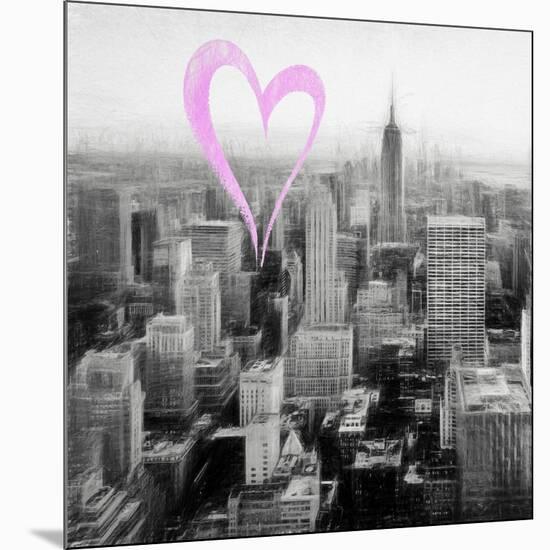 Luv Collection - New York City - Downtown City VI-Philippe Hugonnard-Mounted Art Print