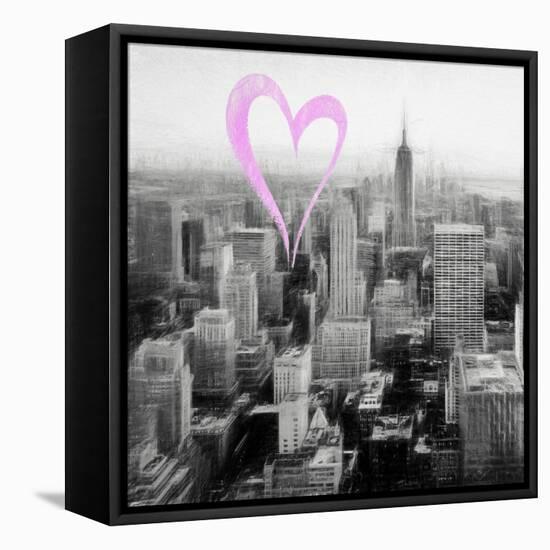 Luv Collection - New York City - Downtown City VI-Philippe Hugonnard-Framed Stretched Canvas
