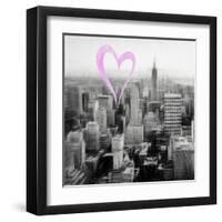 Luv Collection - New York City - Downtown City VI-Philippe Hugonnard-Framed Art Print