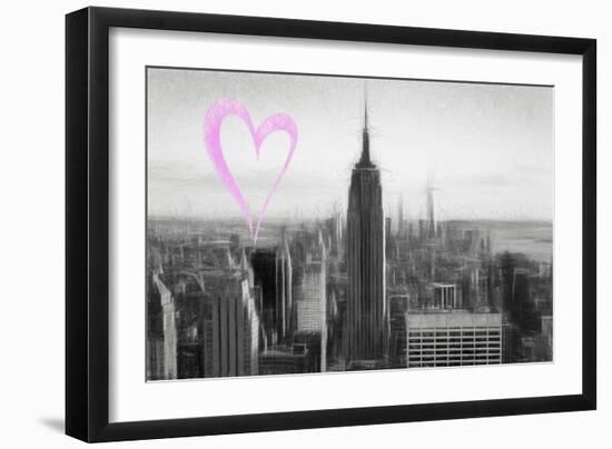 Luv Collection - New York City - Downtown City-Philippe Hugonnard-Framed Art Print