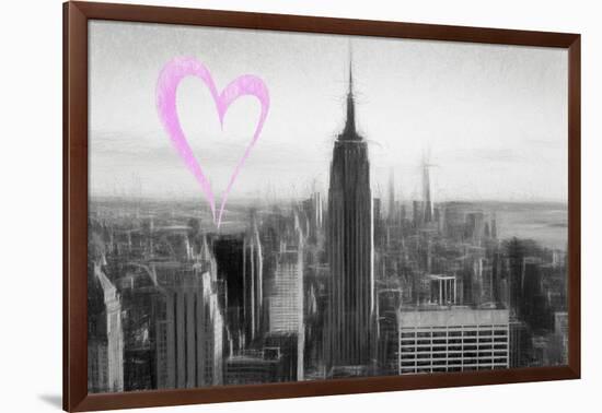 Luv Collection - New York City - Downtown City-Philippe Hugonnard-Framed Art Print