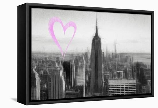 Luv Collection - New York City - Downtown City-Philippe Hugonnard-Framed Stretched Canvas