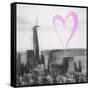 Luv Collection - New York City - Downtown Manhattan II-Philippe Hugonnard-Framed Stretched Canvas