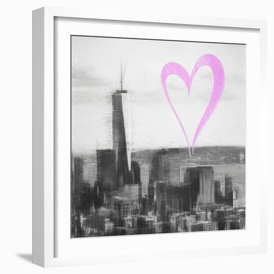 Luv Collection - New York City - Downtown Manhattan II-Philippe Hugonnard-Framed Art Print