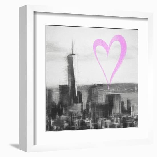 Luv Collection - New York City - Downtown Manhattan II-Philippe Hugonnard-Framed Art Print