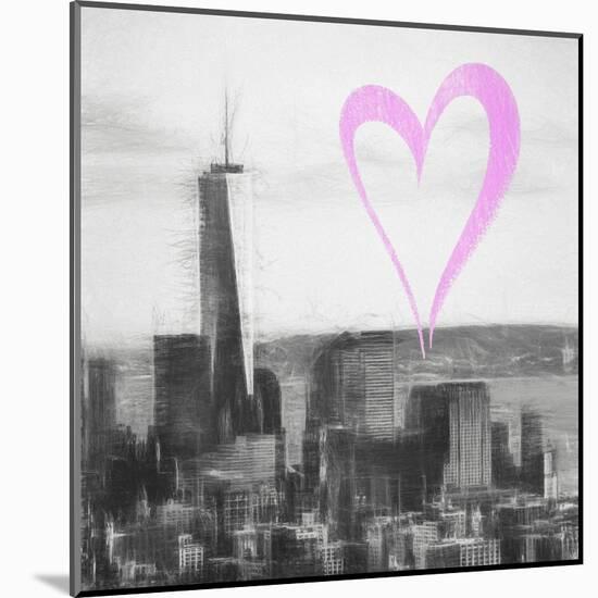 Luv Collection - New York City - Downtown Manhattan II-Philippe Hugonnard-Mounted Art Print