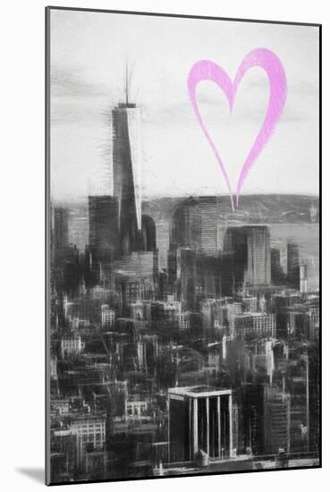 Luv Collection - New York City - Downtown Manhattan-Philippe Hugonnard-Mounted Art Print