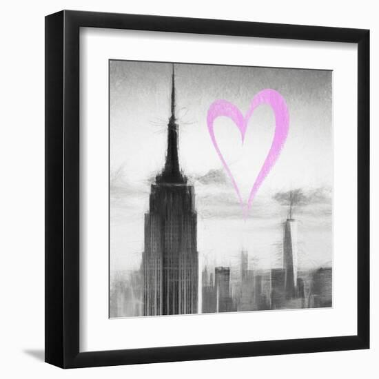 Luv Collection - New York City - Empire State Building II-Philippe Hugonnard-Framed Art Print