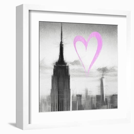 Luv Collection - New York City - Empire State Building II-Philippe Hugonnard-Framed Art Print