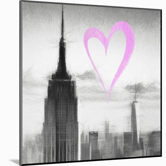 Luv Collection - New York City - Empire State Building II-Philippe Hugonnard-Mounted Art Print