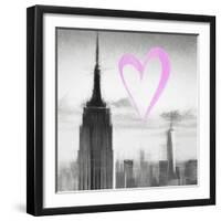 Luv Collection - New York City - Empire State Building II-Philippe Hugonnard-Framed Art Print