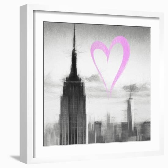 Luv Collection - New York City - Empire State Building II-Philippe Hugonnard-Framed Art Print