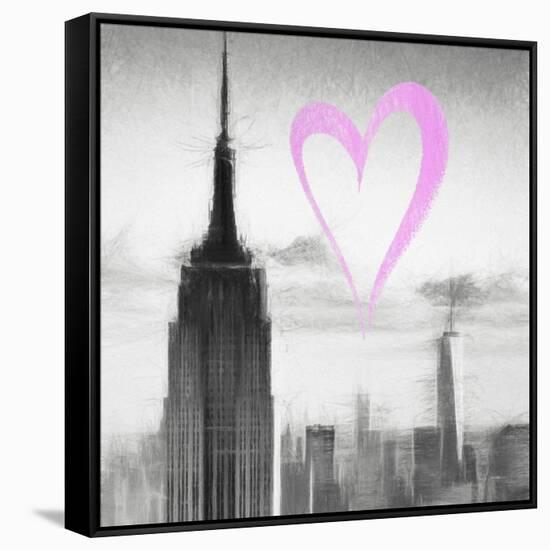 Luv Collection - New York City - Empire State Building II-Philippe Hugonnard-Framed Stretched Canvas