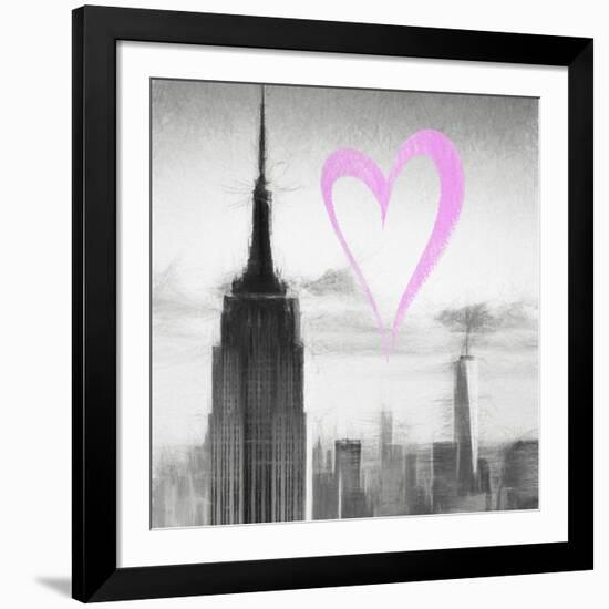 Luv Collection - New York City - Empire State Building II-Philippe Hugonnard-Framed Art Print