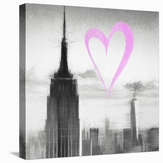 Luv Collection - New York City - Empire State Building II-Philippe Hugonnard-Stretched Canvas